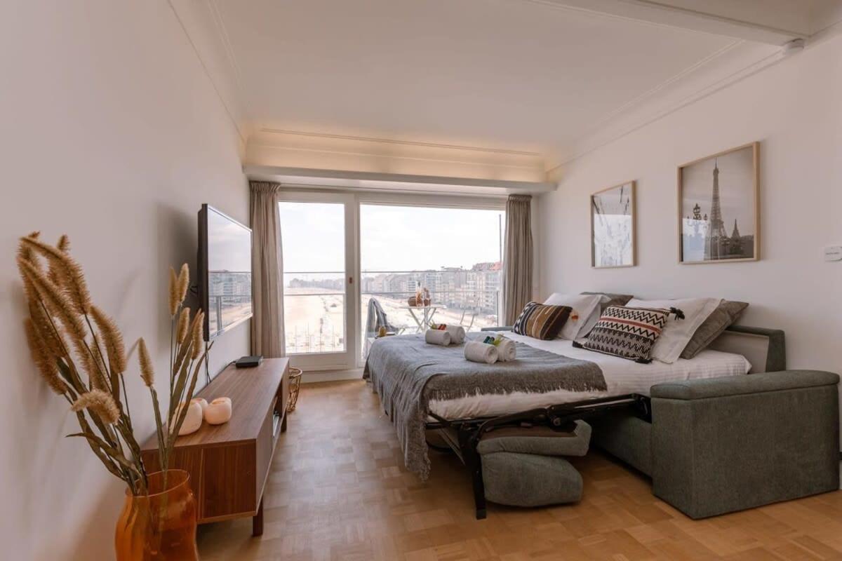 Stunning Studio With Sea-View And Terrace Apartment Knokke-Heist Ngoại thất bức ảnh